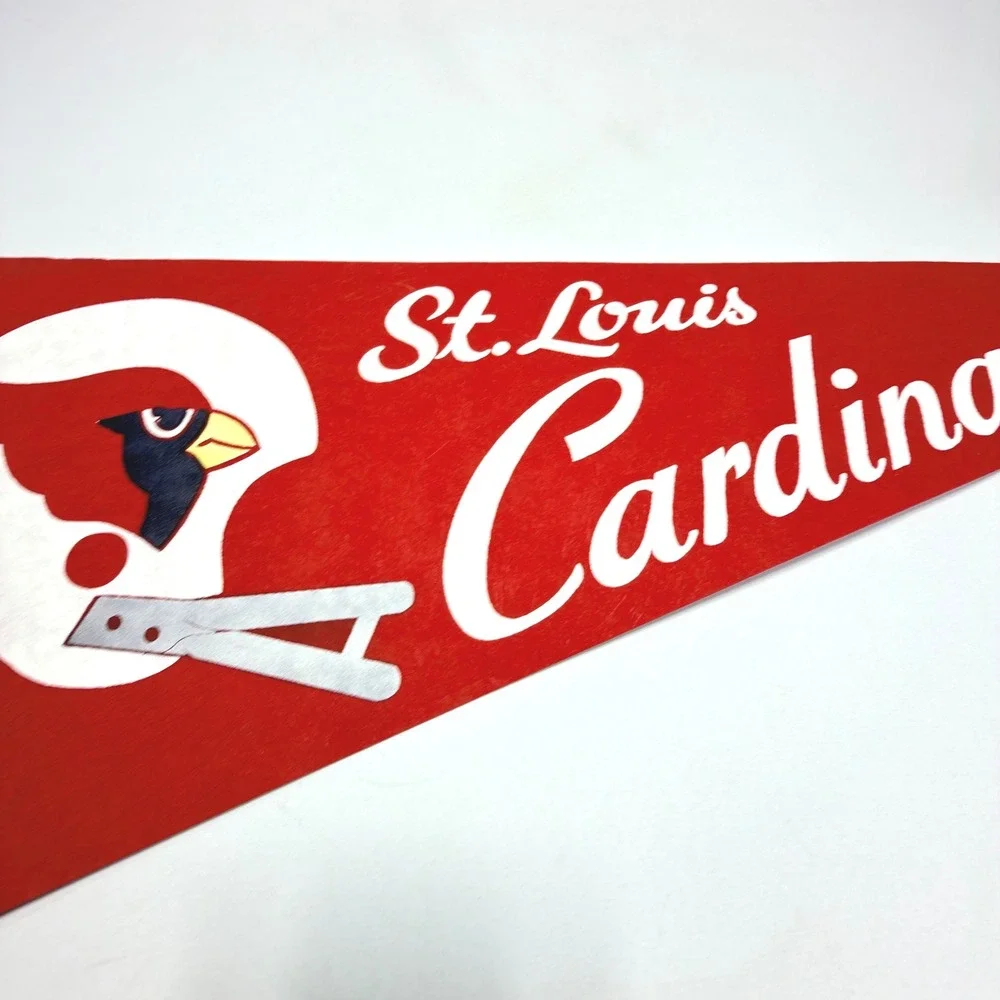 St Louis Cardinals Vintage NFL Felt Pennant Helmet Logo 30